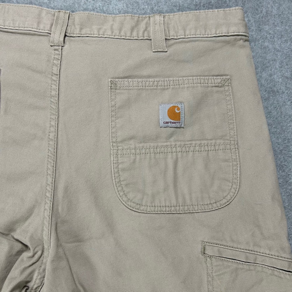 Carhartt Work Pants 102291-232 Mens 38x30 Tan Canvas Utility Workwear Streetwear